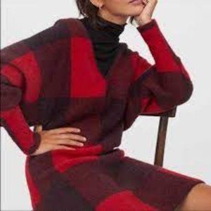 H&M Plaid Sweater Dress